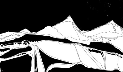 Le glacier - travail en cours-.  Le changement climatique s'invite à la Fête Nationale dans le Val d'Hérens en Valais.